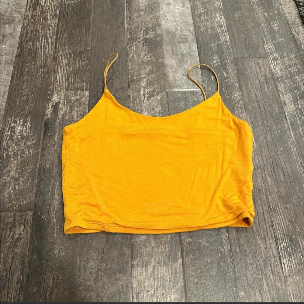 Garage Mustard Crop Top